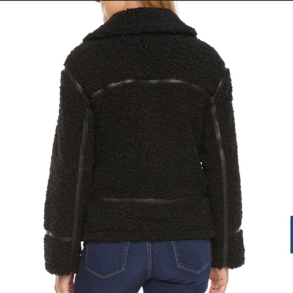 NWT Women’s a.n.a Midweight Reversible Sherpa Moto Jacket Size Medium - Picture 2 of 2